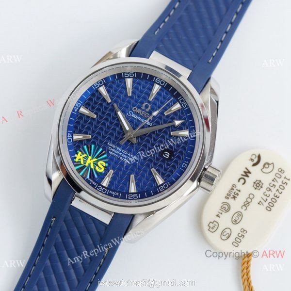 Swiss Quality Omega Aqua Terra 150m Citizen 8215 Watch Silver Wave Dial 1