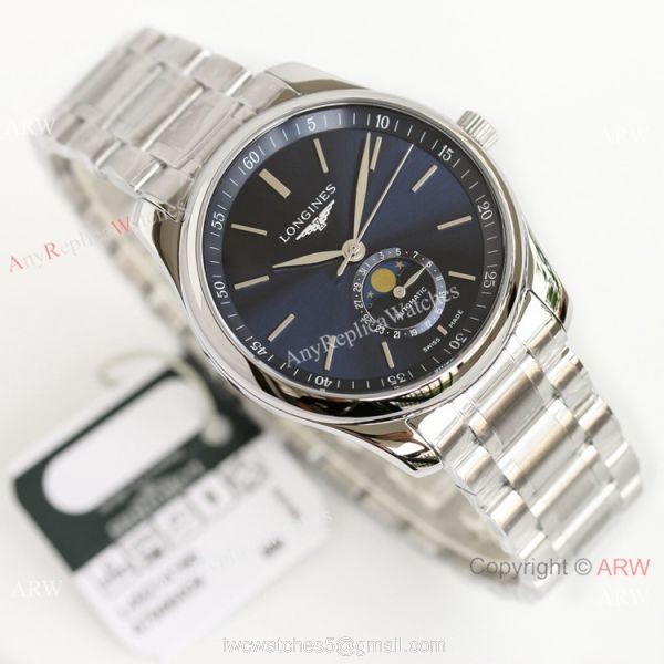 (GF) Swiss Replica Longines Master Blue Moon phase Watch L899.5 Movement 1