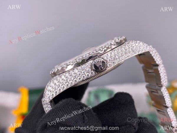 Iced Out Rolex Datejust II Middle East Arabic Watch 2836 Movement 1