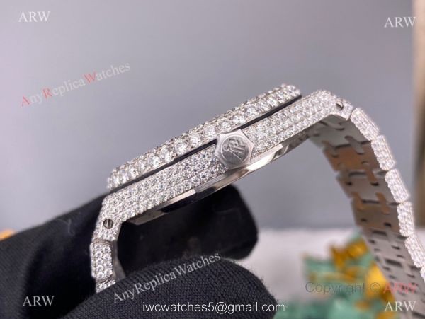 Iced Out Audemars Piguet Royal Oak Swiss Replica Watch Middle East Arabic Face 1