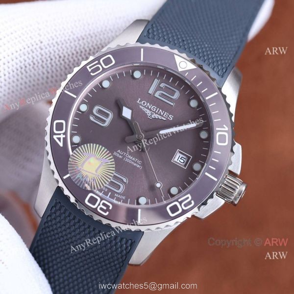 Top Knockoff Longines Hydroconquest Black Rubber Strap Watch 41mm For Men 1