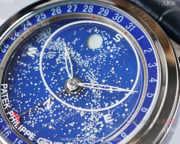 Copy Patek Philippe Grand Complications Celestial Blue Dial 8215 watch 1