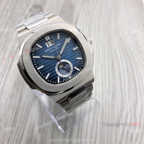 Patek Philippe Annual calendar Nautilus 8215 Black Dial Watches 42mm 1