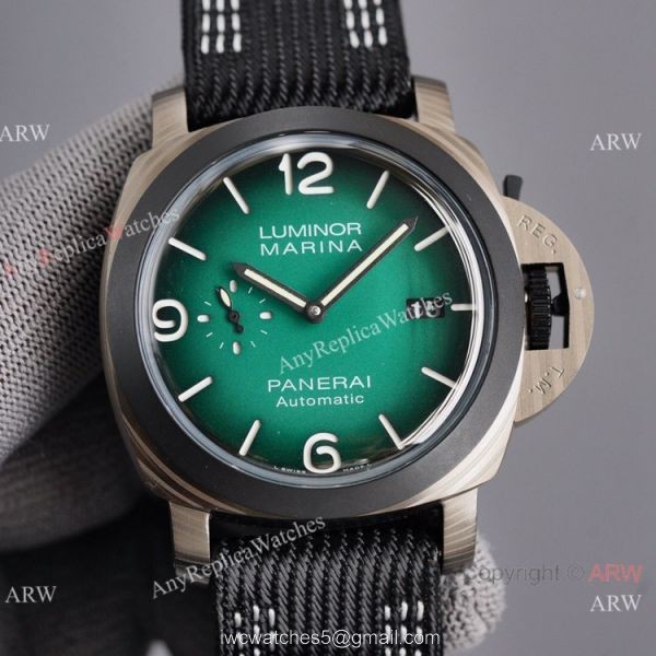 Copy Panerai Luminor Marina Carbotech Olive Green Watches 1
