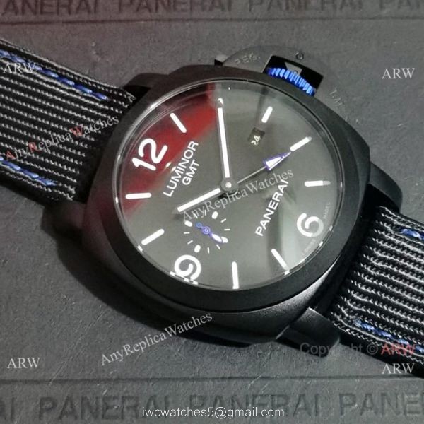 Clone Panerai Luminor GMT &8216;Bucherer Blue PAM 1176 Watch Blacksteel 1