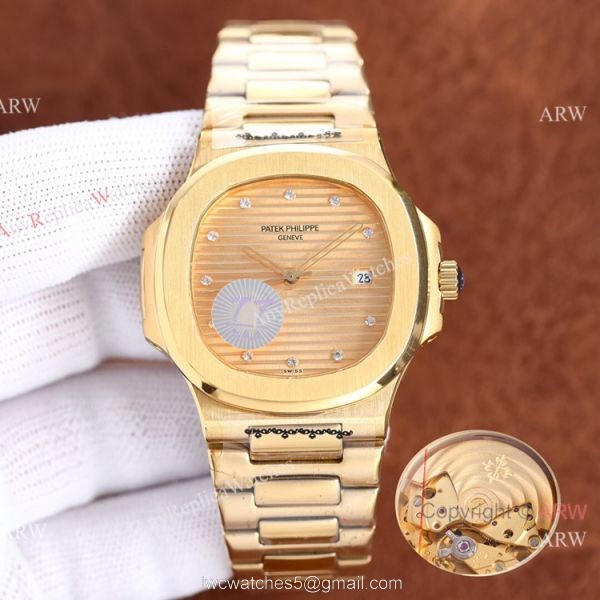 Swiss Quality Copy Patek Philippe Nautilus x Supreme Citizen Watch Yellow Gold 1