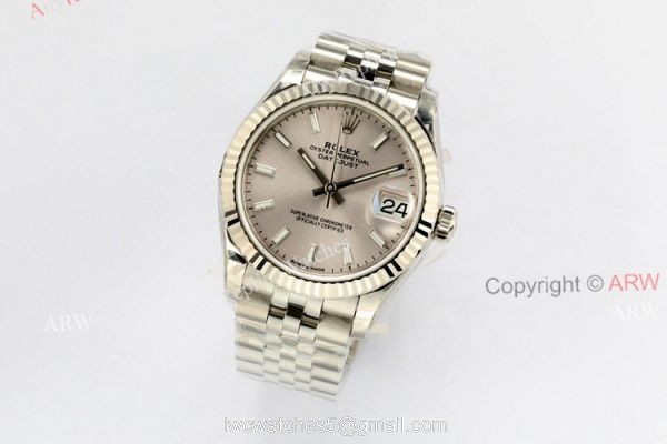 1:1New 31mm Rolex Watch For Sale EW Factory Rolex Datejust Silver Face Watch 1