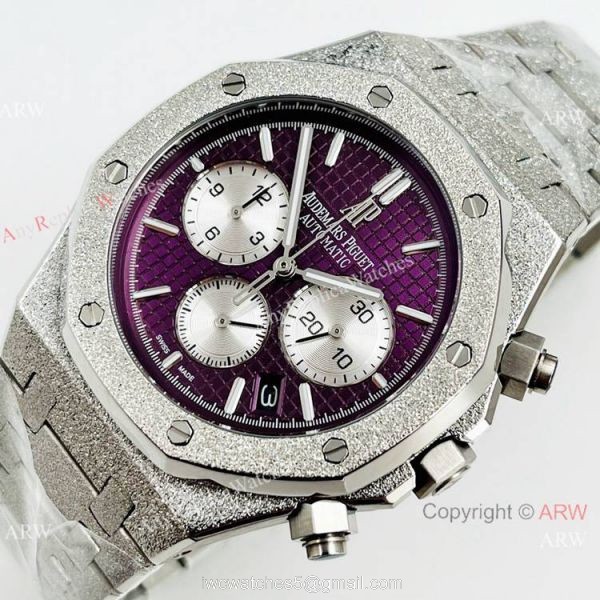 2021 New Copy Audemars Piguet Royal Oak Watch Frosted Gold Case Cherry Red Dial 1