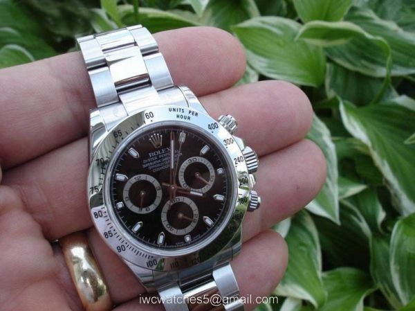 High Quality Rolex Daytona Stainless Steel Black High Quality Rolex Replica watch 2