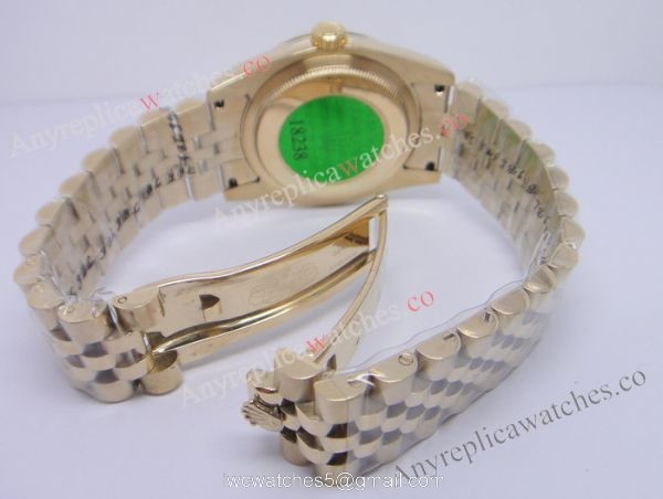 Replica Rolex Yellow Gold Jubilee Datejust Mens Watch 2