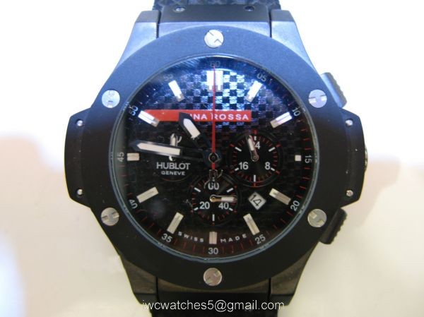 Solid Black Hublot Luna Rossa Replica Watch Chronograph Watch 2