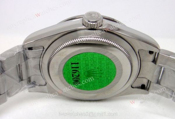Rolex Explorer Black Face Stainless Steel Mens Replica Watch 2