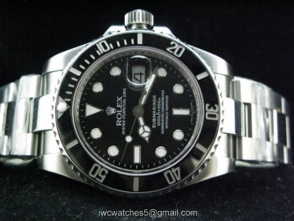 High Quality Replica Rolex Ceramic Bezel Submariner Black face Replica Watch Ladies 36mm 2