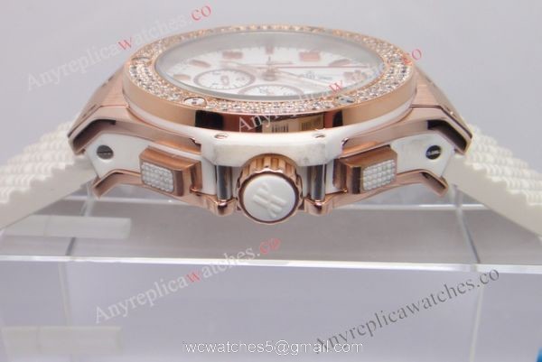 Replica Hublot watch BIG BANG GOLD WHITE DIAMONDS 41mm 2