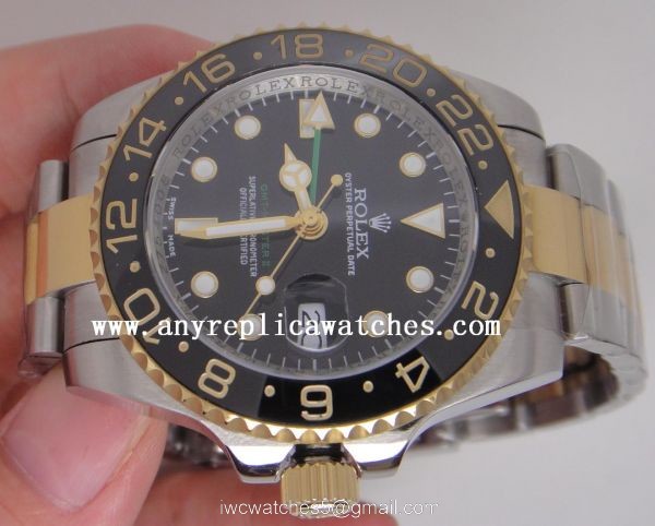 Replica Rolex GMT Master II Watch 2-Tone Black Ceramic Fast Shipping 2