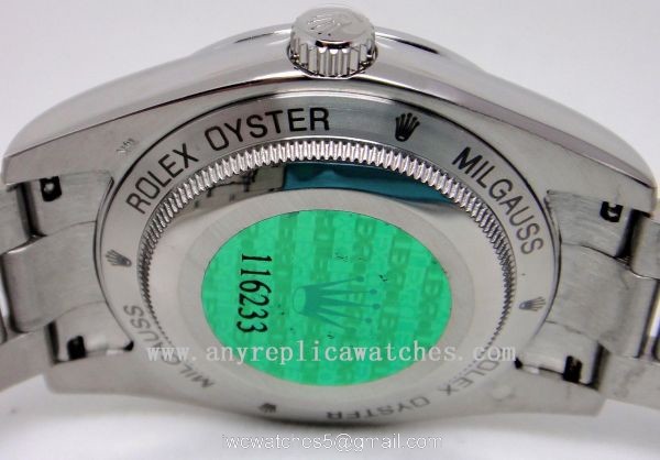 Rolex Milgauss Stainless Steel White 40MM Replica Watches 2
