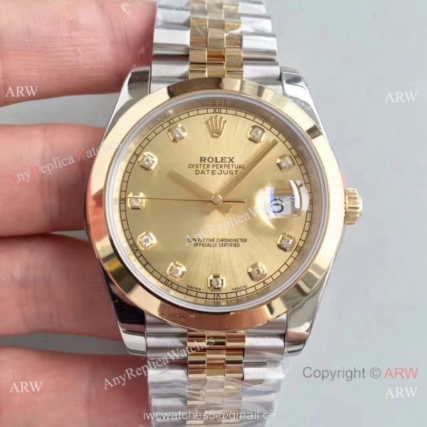 (EW) Rolex DateJust II Black Dial Jubilee ETA3255 Watch Diamond Rolex Replica Watch 2