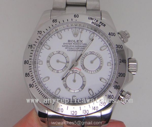 High Quality Rolex Daytona Replica Watch SS White Dial 2