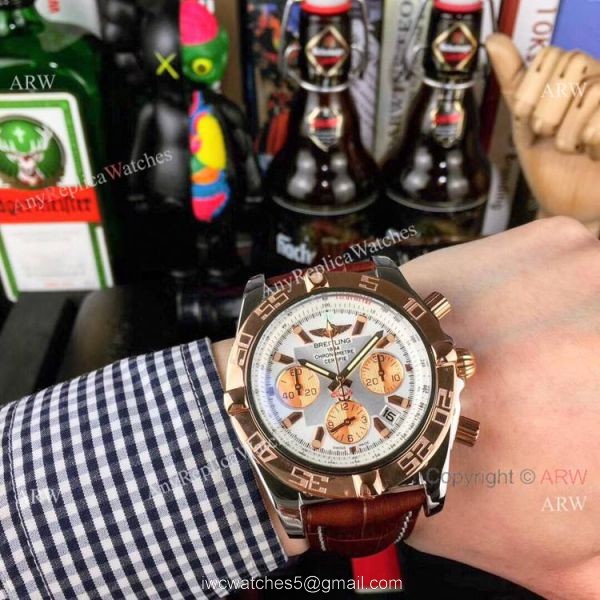 High Quality Breitling Chronomat 01 Watch Rose Gold Sub-dials 2