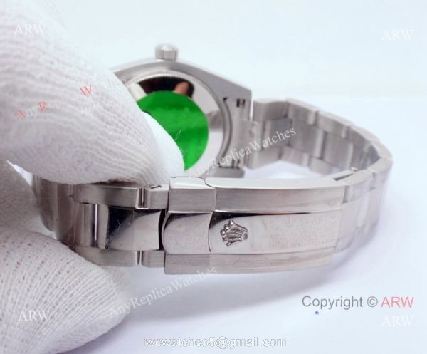 Copy Rolex Datejust President Watch Band With Black Face Midsize Watch 31mm 2
