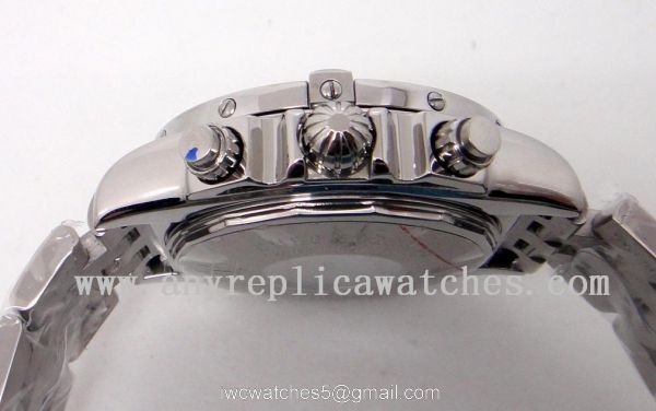 Breitling Chronomat 44 B01 SS White Face Replica Watch for Sale 2