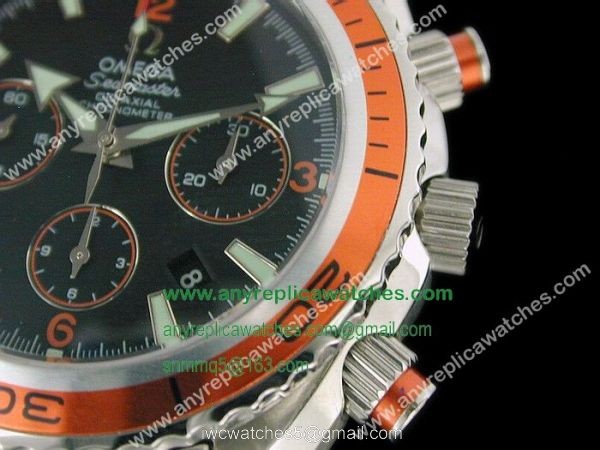 Omega Seamaster Planet Ocean Replica Chronograph Quartz Watch 2