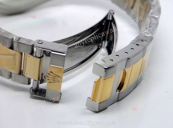 Copy Rolex Yachtmaster 2 Tone White Face Man Watch 2