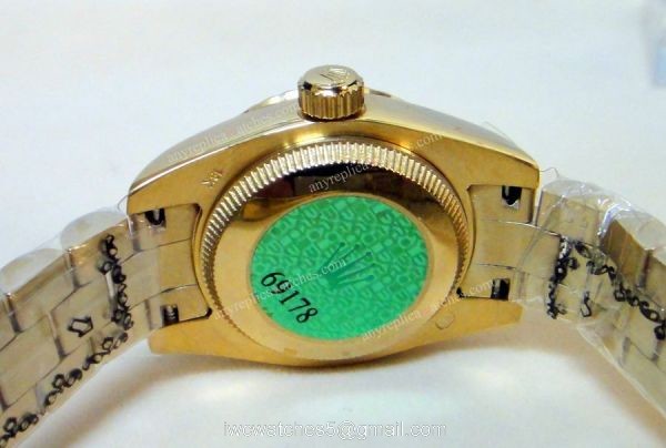 Rolex All Gold / Gold Face Ladies Datejust Replica Watch 2
