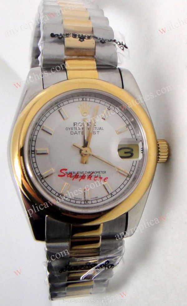 Rolex 2-Tone Datejust President Watchband Mens Replica Watch 2