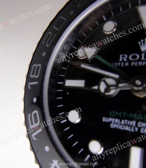 Black Case Rolex GMT MASTER II Watch Black Ceramic Buy Replica 2