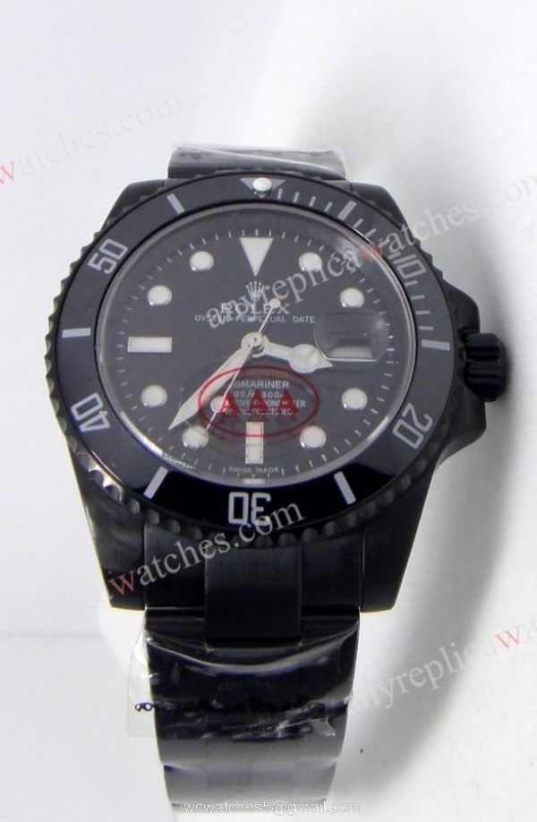 High Quality Replica Rolex Submariner Ceramic Bezel 40mm Watch All Black Rolex 2