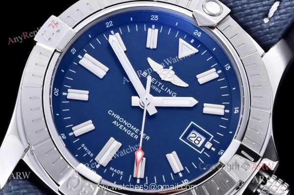 GF Factory Best Breitling Avenger 43 Automatic Watch With Blue Dial Replica 2