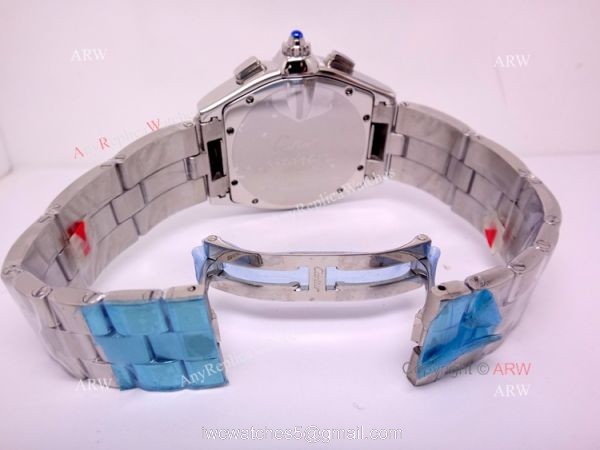 Cartier Roadster Stainless Steel Chronograph Replica Watch / Swiss Grade Case 2