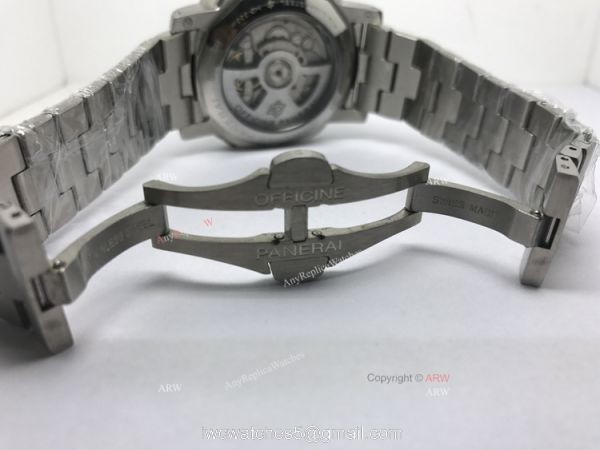 Luminor Panerai GMT Stainless Steel 72 Power Reserve Movement 44mm Watch 2
