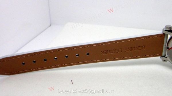 Swiss Quality Happy Sport Chopard Ladies Watch / White Leather / Diamond Watch 2