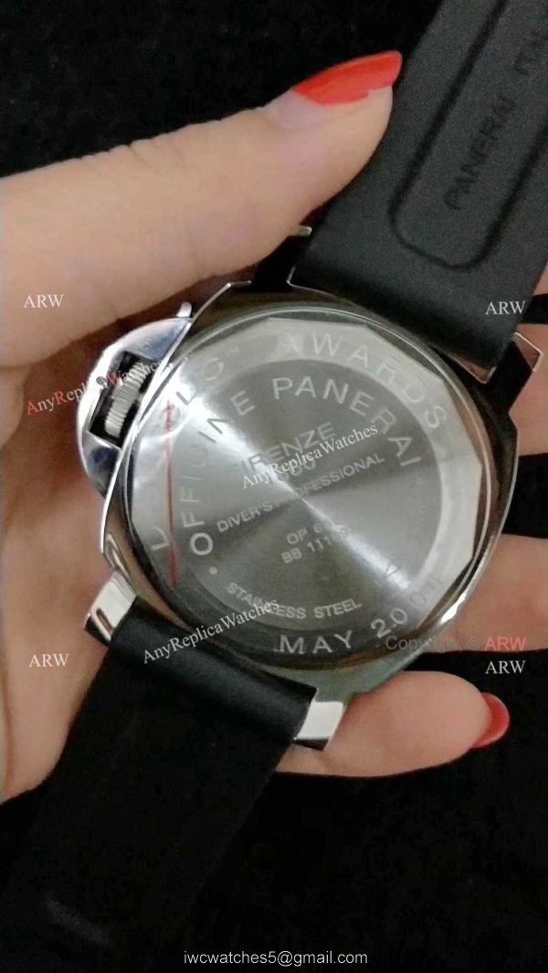 Buy Replica PAM 024 Panerai Luminor Submersible SS Rubber Watch 2