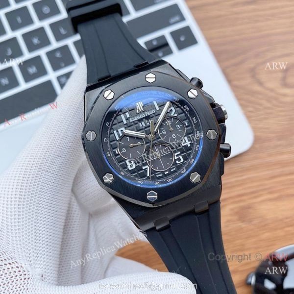 Fake Audemars Piguet Royal Oak Offshore WhiteBlack Dial Watches 2