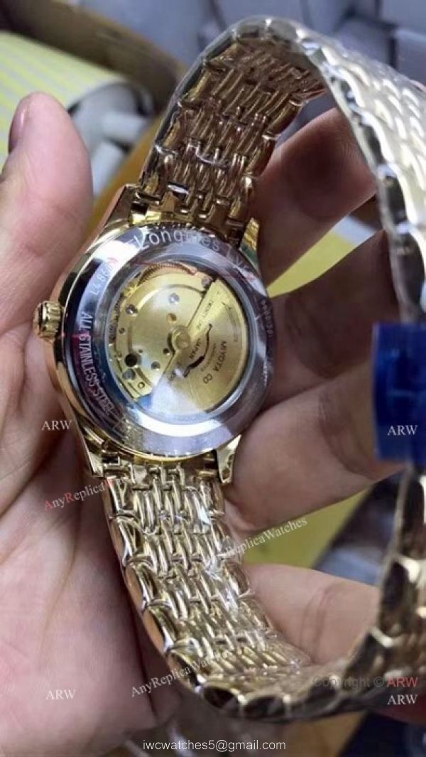Swiss Replica Longines 39mm Watch All Gold Sapphire crystal 2