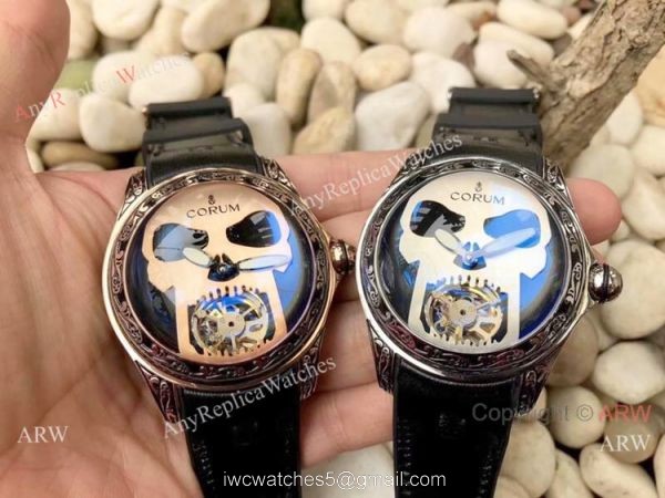 Corum Bubble 47 Flying Tourbillon Rose Gold Tattoo Wristwatch Replica Corum Watches 2
