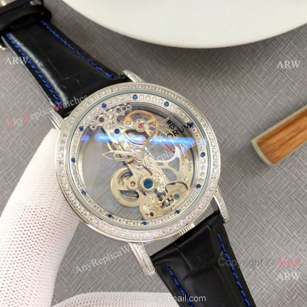 Copy Golden Bridge Corum Watch Diamond Bezel Rose Gold 2