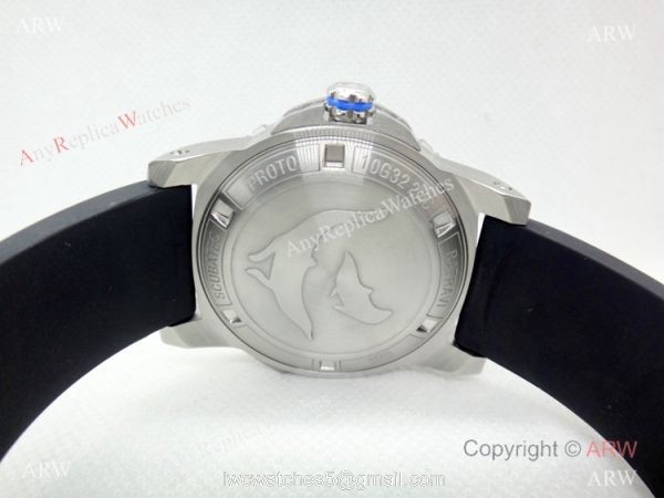 Clone Patek Philippe Geneve SS Black Blue Bezel Watch Automatic Movement 2