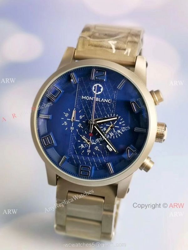 Mont Blanc Clone Timewalker Titanium Case Watch Low Price 2