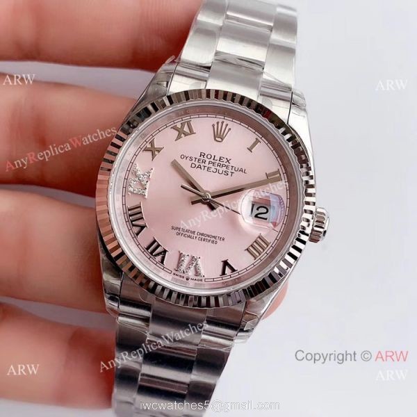 (EW)Rolex Datejust SS Pink Dial Swiss 3235 Watch AAA Replica Watches China?Dealer 2