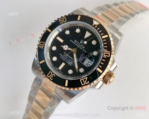 1:1 Replica Rolex Submariner 2 Tone SWISS 3135 V8 Watch Noob Watch Factory 2