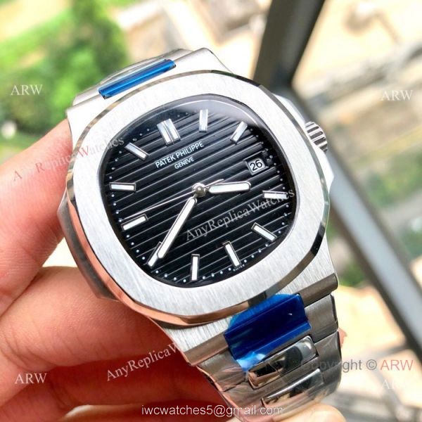 Stainless Steel Brown Dial Patek Philippe Nautilus Copy Watches 40mm 2