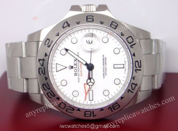 NEW UPGRADED Top Qualty Rolex Explorer II Watch 42mm SS White Face SWISS CASE 2