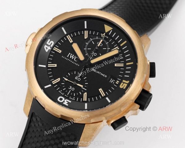 Replica IWC Aquatimer Chronograph 44mm Edition Expedition Charles Darwin Bronze Watch 2
