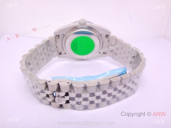 Rolex SS Jubilee Silver Diamond Men Datejust Watch 2