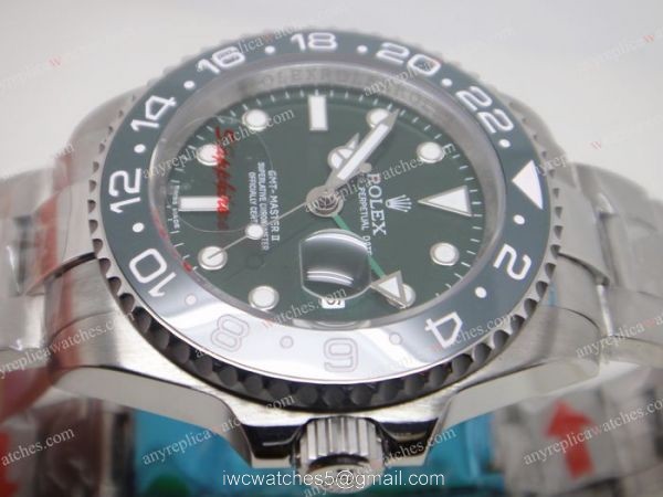 Rolex GMT Master II Dark Green Ceramic Bezel Mens Watch 2