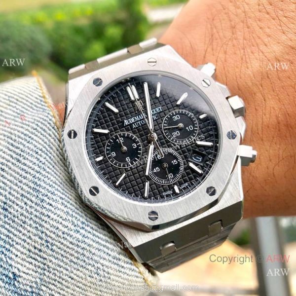 Best Quality Audemars Piguet Royal Oak Gray Chronograph Dial Watches 2